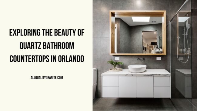 quartz bathroom countertops in Orlando