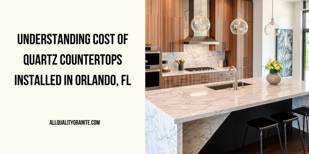 Cost of quartz countertops installed in Orlando