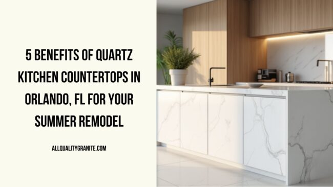Quartz kitchen countertops in Orlando