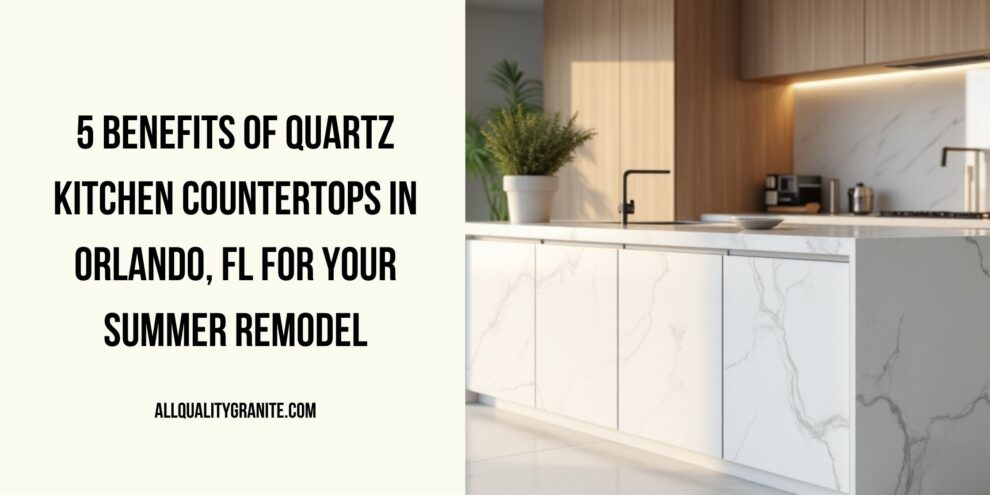Quartz kitchen countertops in Orlando