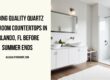 Quartz bathroom countertops in Orlando
