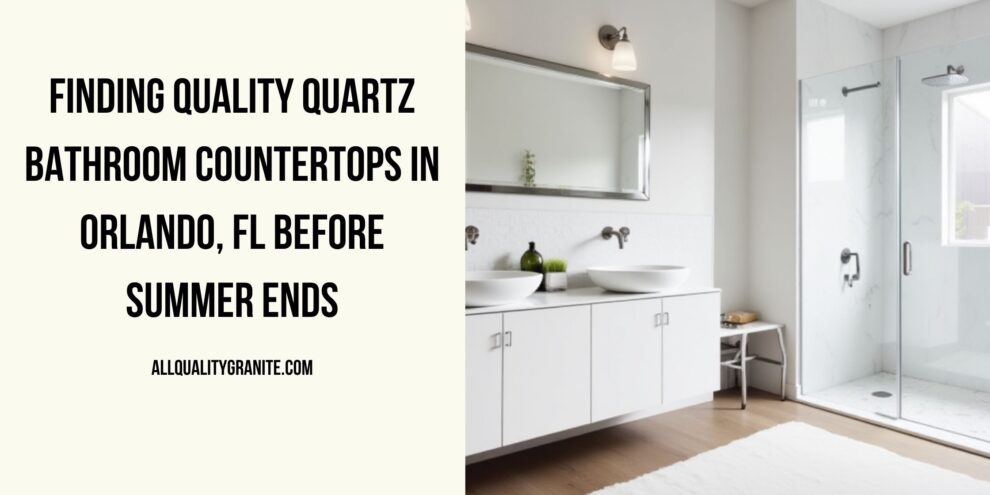 Quartz bathroom countertops in Orlando