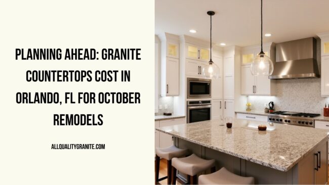 Granite countertops cost in Orlando