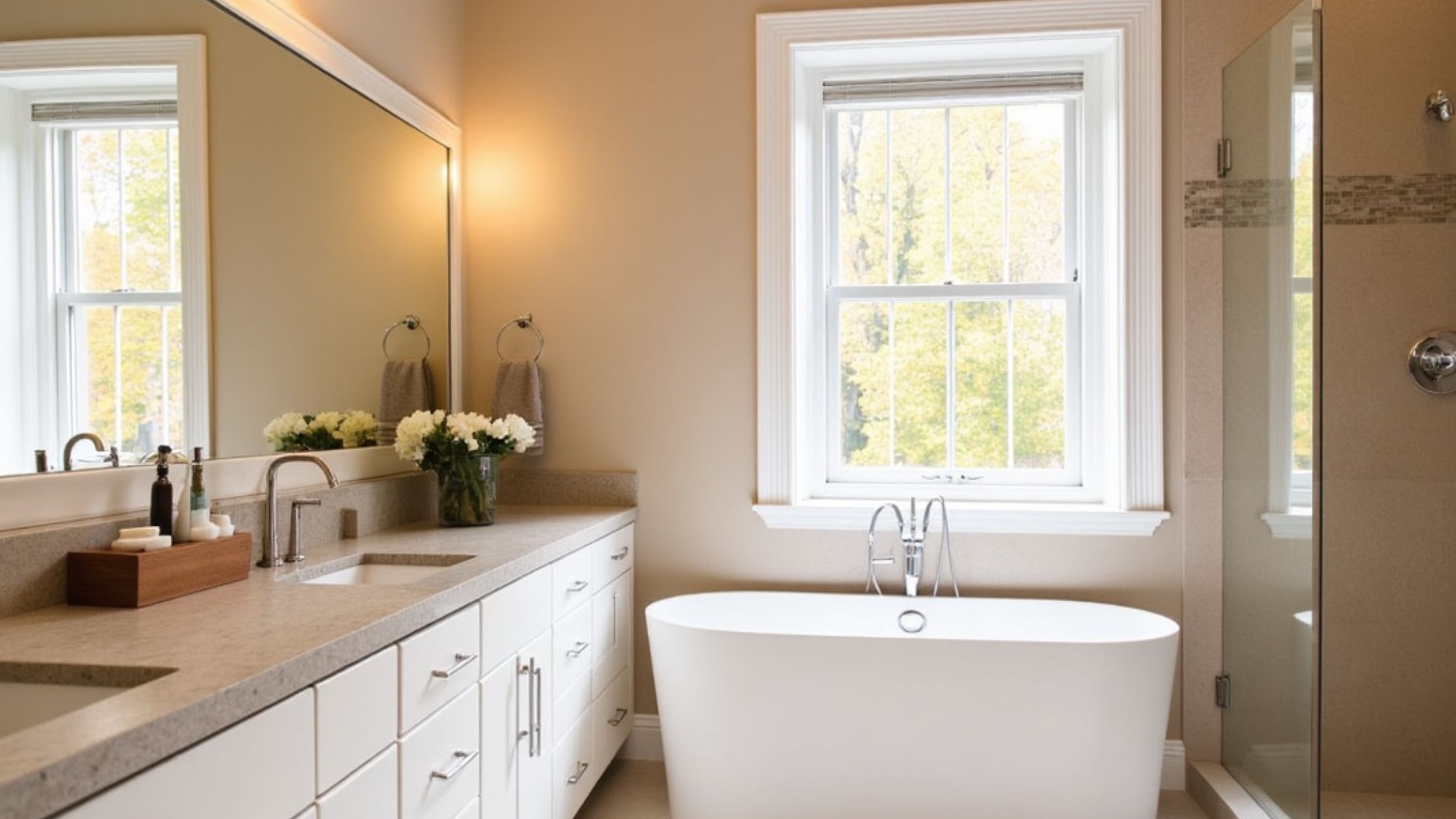 Quartz bathroom countertops 