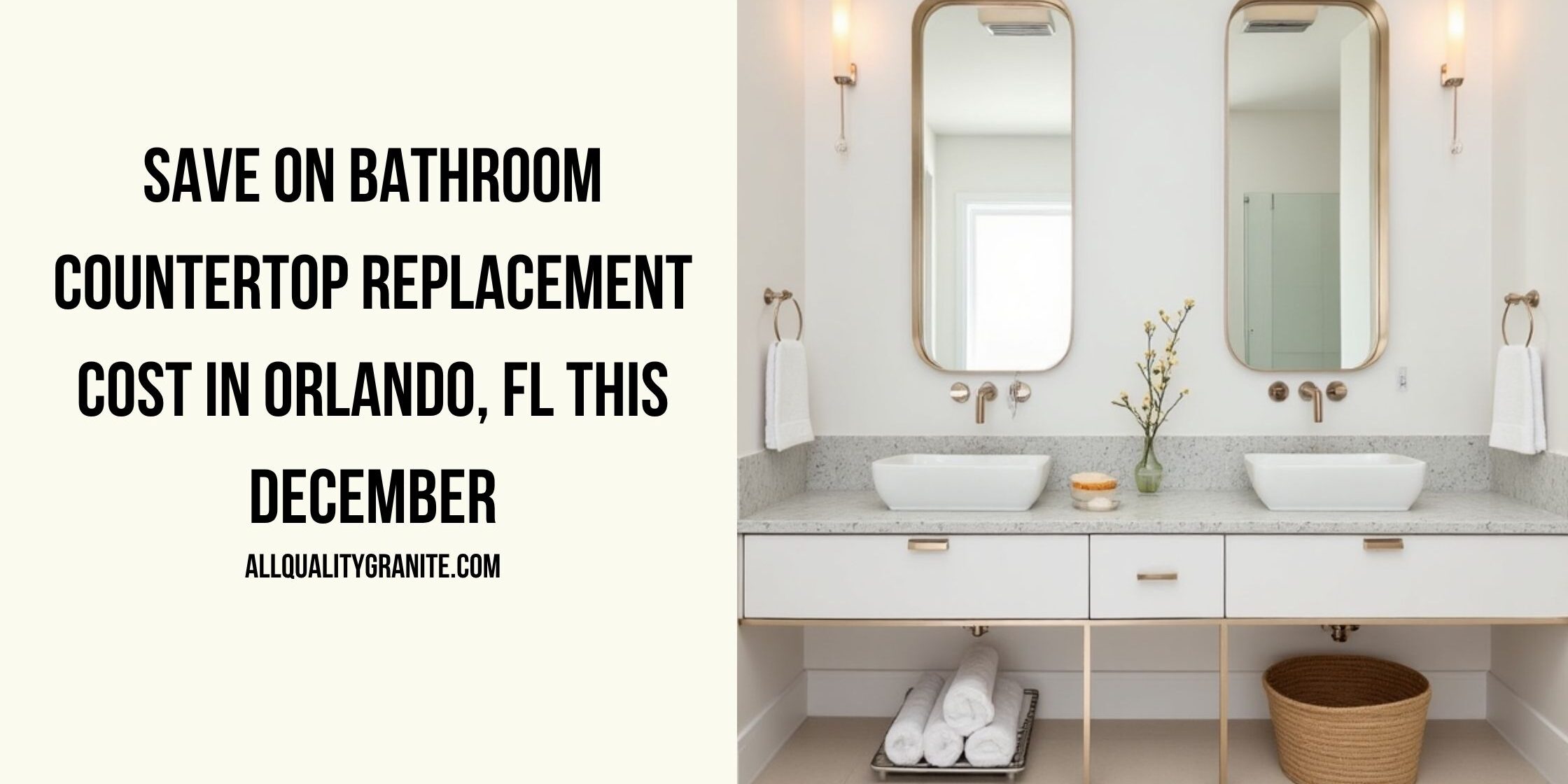 Bathroom countertop replacement cost in Orlando