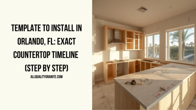 countertop install timeline Orlando