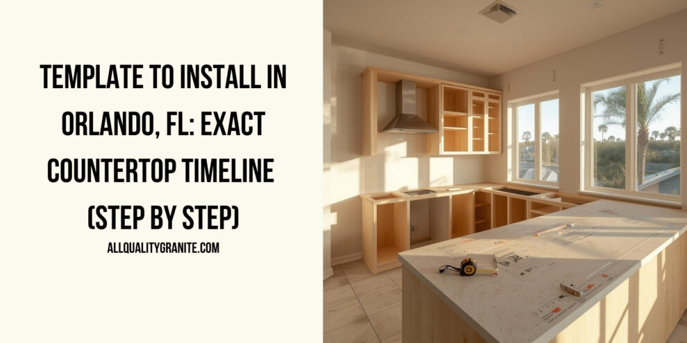 countertop install timeline Orlando