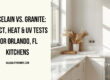 porcelain countertops vs granite Orlando