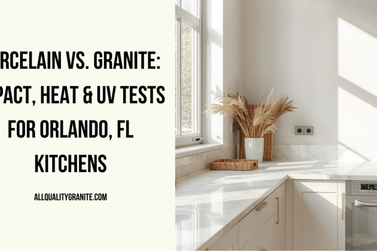 porcelain countertops vs granite Orlando