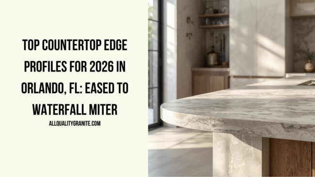 countertop edge profiles 2026 Orlando