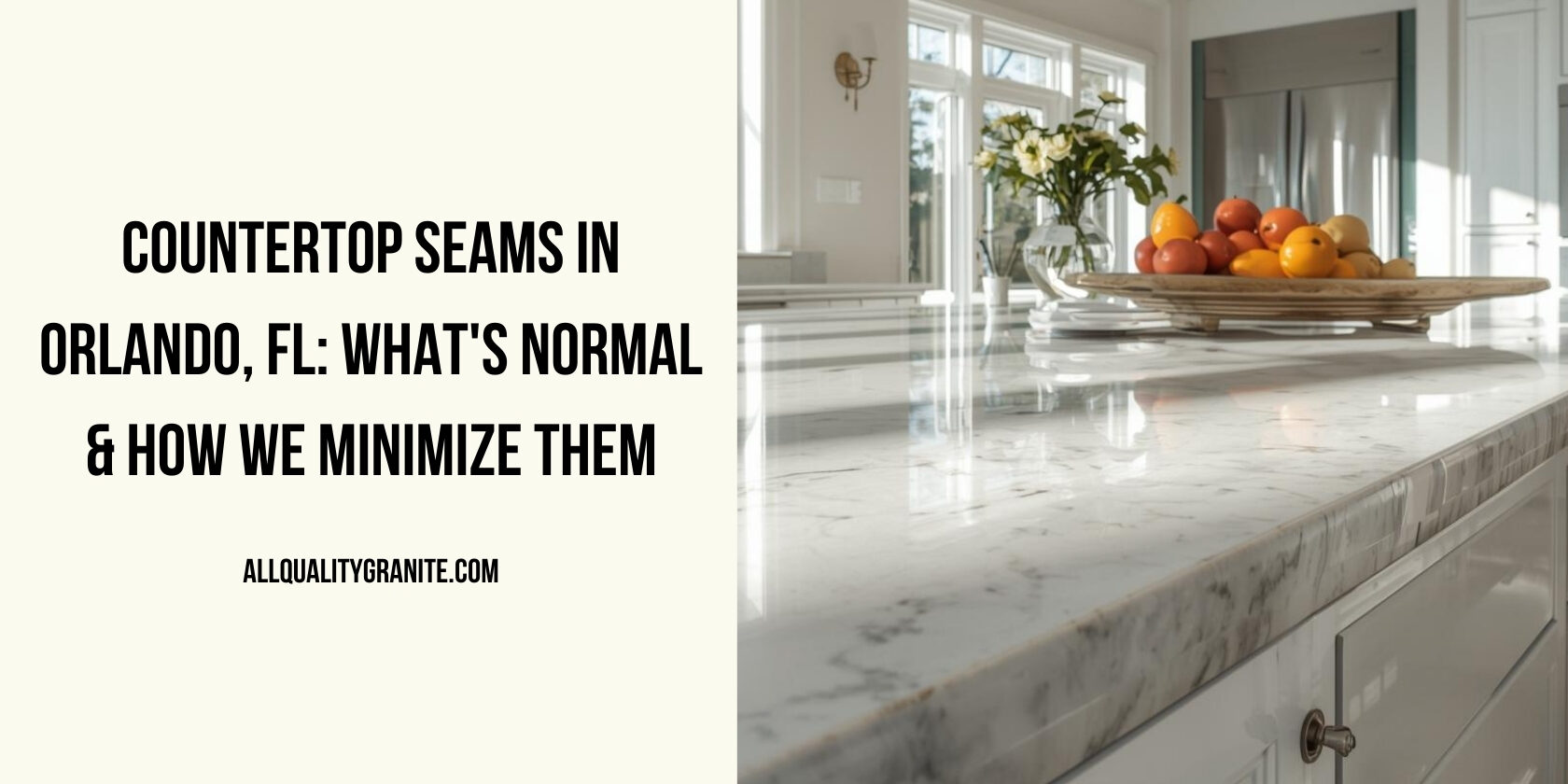 countertop seams how many