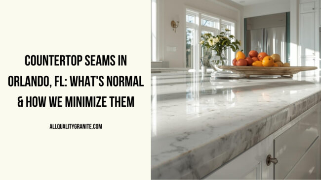 countertop seams how many