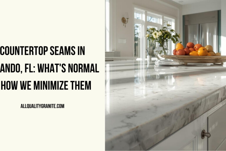 countertop seams how many