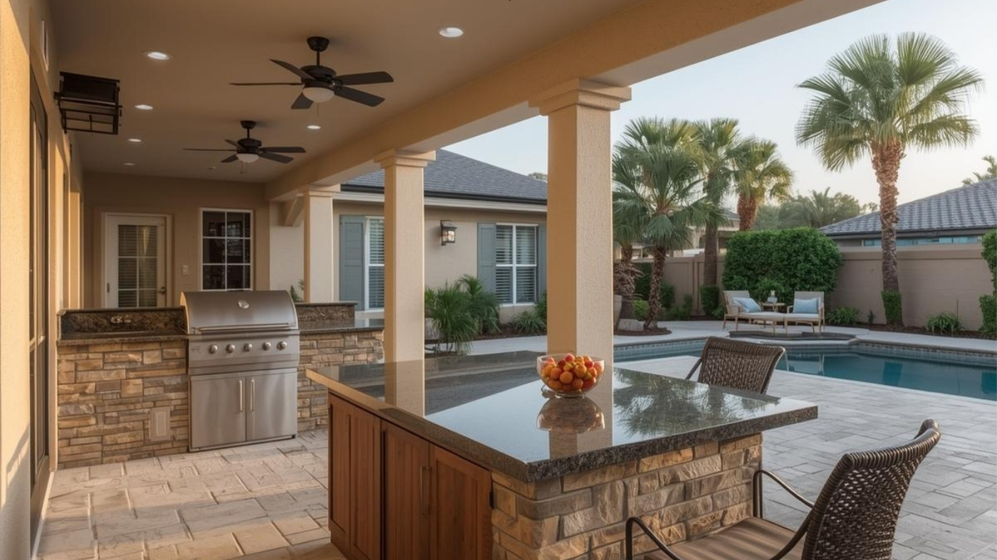 dekton vs porcelain vs granite outdoors Orlando, FL